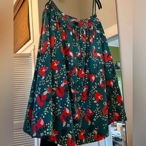 Fox a-line skirt, ModCloth style